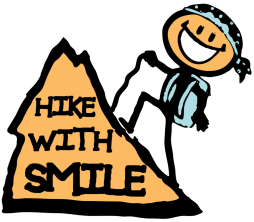 Hiking Clipart, Hike With Smile Png, Hiker Peaks