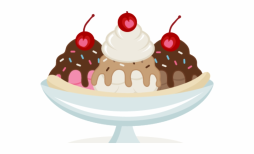 Beautiful ice Cream Sunda Clip Art Transparent Background