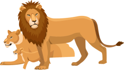 Lion Female Clipart, Asiatic lion Png