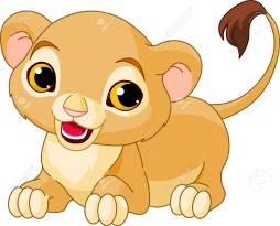 Cute Baby Lion image, Clipart, Cubs