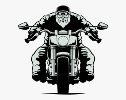 Old, Harley Davidson, Motorcycle Draving Clipart Black and White