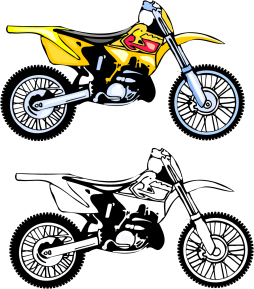 Cool Two Motorcycle image Clipart Png