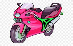Pink Clipart Motorcycle Transparent Background