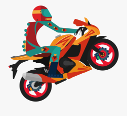 Motorcycle, Bike Ride, Clipart, Png, Colorful, Transparent