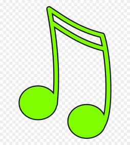 Green Music Notes Clipart Transparent Png