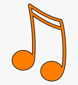 Music Note Orange Clipart Transparent Background