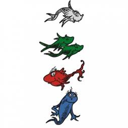 White One Fish, Green Two Fish, Blue fish, Red Fish png