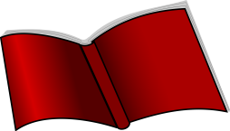 Red Open Book, Story book Clip art