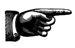 Pointing Clipart Black and White fingers