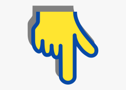 Clipart of a Yellow Pointing fingers