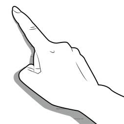 Beautiful finger Pointing Clipart Black and White