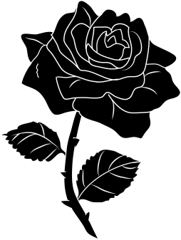 Download Black Rose Clipart Black and White