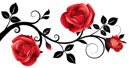 Rose Black and red Clipart