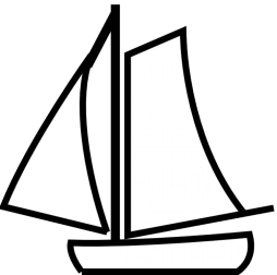 Sailboat, Rowboat, Boat Clipart Black and White free download