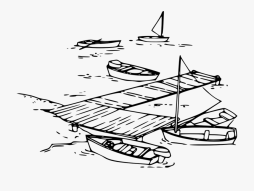 Sailboat, Rowboat Black and White Clipart Transparent