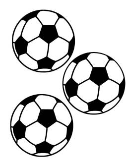 There Soccer Ball free Clip Art