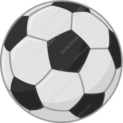 Clip Art Black and White Soccer Ball
