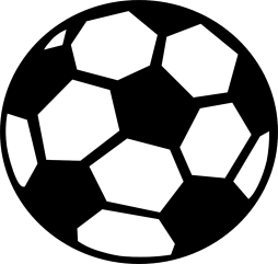Black and White Soccer Ball Clipart
