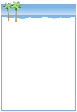 Simple Clipart Summer Border,  Station