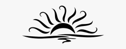 Best Black and White Sun Clipart image