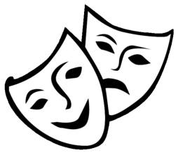 Masks, Face, Theatre, Download Clipart Black and White
