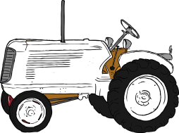 Cool free Clip Art of Tractor Black and White