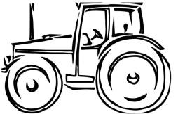 Best Tractor Clipart Black and White