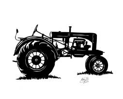 Most Popular Tractor Clipart Black and White free download