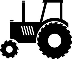 Free Tractor Black Clipart Transparent Png