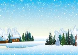 Download Snowy Winter Background Clip art
