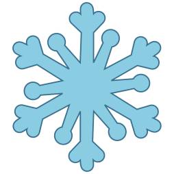 Winter Bold Snowflake Png Clip art