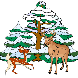 Animals and Winter Clipart Transparent