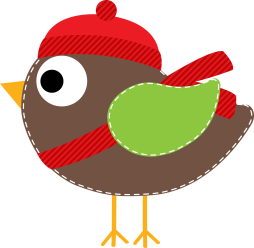 Winter Bird Holiday Background Clipart