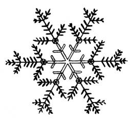 Awesome Snowflake Clip art Black and White