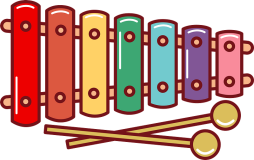 Cool free Clip Art of a Xylophone Transparent Png